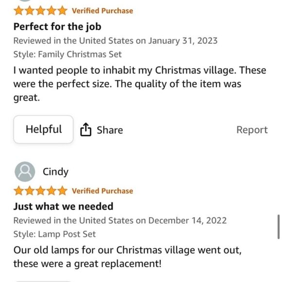 Top Treasures Christmas Village 12 Piece Set Resin Hand painted New in b… - Picture 6 of 7